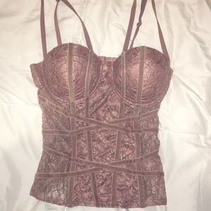 ON HOLD! Mauve Corset top! 💕